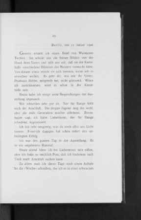 Berlin, den 25. Januar 1906