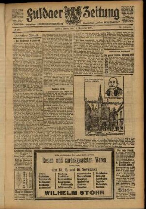 Zweite Ausgabe vom Freitag, den 15. November 1907.