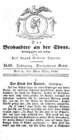 13. Stueck, 25. Maerz 1844