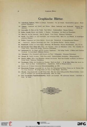Graphische Blätter (Nr. 793-811)