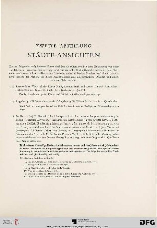 Städte-Ansichten (Nr. 1106-1224)