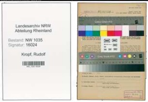 Entnazifizierung Rudolf Kropf , geb. 08.01.1910 (Steiger)
