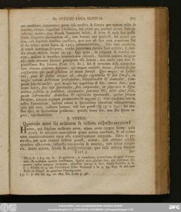 §. CXXXIII. Quomodo amor sui ordinatus se exserat, respectu corporis?