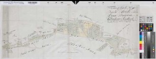 Kölkebeck (Halle) Teilung der Barls(Barrels)heide und des Arensbrinks (Kölkebecker Anteil) 1788 80 Ruten = 12,2 cm 41 x 105 kol. Zeichnung M. Reinhold Spez.Verz. Markenkarten X Nr. 102