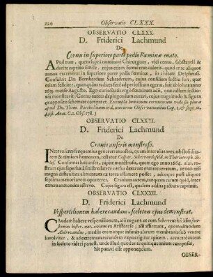 Observatio CLXXXI.-CXC.