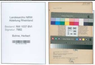 Entnazifizierung Herbert Bohne , geb. 15.12.1909 ()