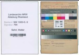 Entnazifizierung Walter Sehrt , geb. 28.03.1903 (Ingenieur)