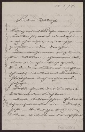 Schreiben an Hermann Muthesius (Brief)
