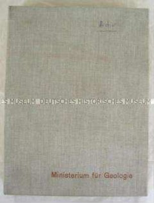 Dokumentation des Ministeriums für Geologie zum 30. Jahrestag der DDR, in Etui