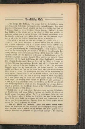 Praktische Ecke : 1. Gebetbücher für Mädchen