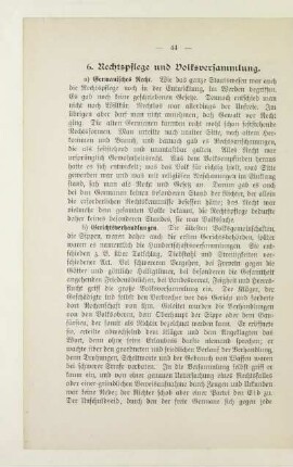 6. Rechtspflege und Volksversammlung
