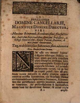 Oratio de Atheo convincendo ex artificiosissima machinae humanae structura
