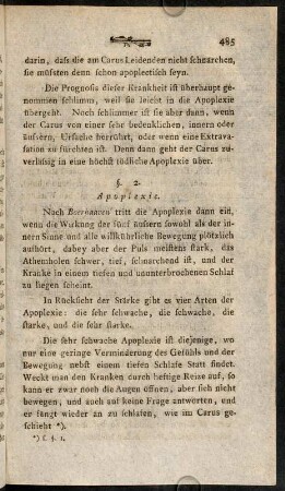 485-496, §. 2. Apoplexie.