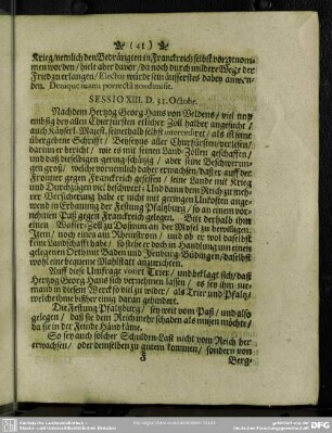 Sessio XIII. D. 31. Octobr.