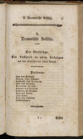 II. Dramatische Aufsätze.