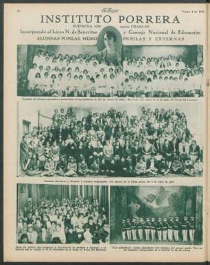 Instituto Porrera : Incorporado al Liceo N. de Señoritas y Consejo Nacional de Educación