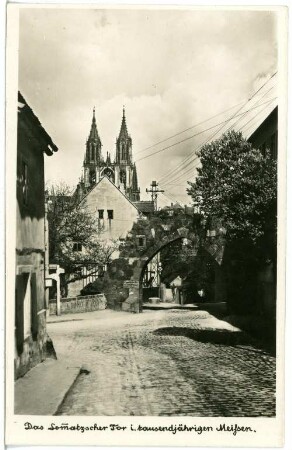 Meißen. Lommatzscher Tor zur 1000-Jahrfeier