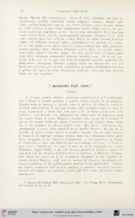 I monumenti degli Aterii