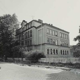 Glauchau, Lindenstraße 28, Georgius-Agricola-Schule, Straßenansicht