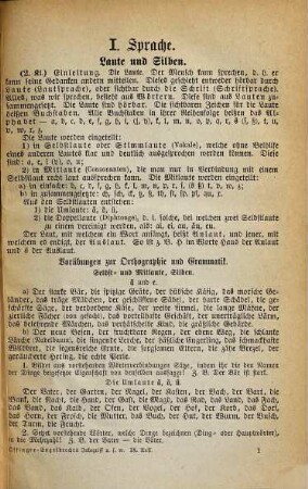Offingers und Engelbrechts Inbegriff des Notwendigsten und Gemeinnützigsten aus der Natur und dem Menschenleben, 1. Sprache