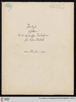 Heid. Hs. 3895 II B - 5,186: Nachlass Heinrich Bassermann, Sonn- und Feiertagspredigten: Predigt zu Mt 5,4