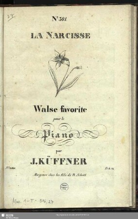 La Narcisse : Walse favorite pour le Piano
