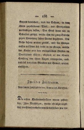 Zweiter Zeitraum. Neue innere Zwistigkeiten. Anno 1556. bis 1712.