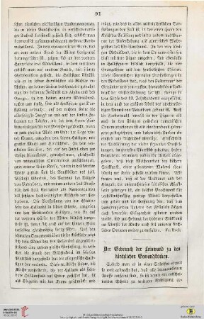 1: Der Gebrauch der Leinwand zu den kirchlichen Gewandstücken