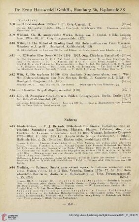 Nachtrag (Nr. 1615 - 1616)