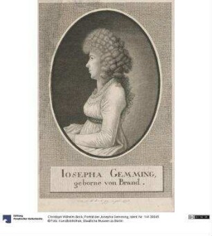 Porträt der Josepha Gemming