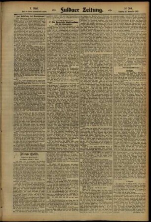 Siebte Ausgabe vom Samstag, den 23. November 1912.