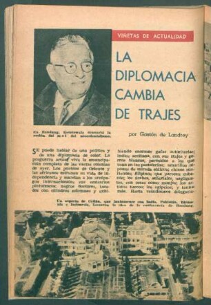 La diplomacia cambia de trajes