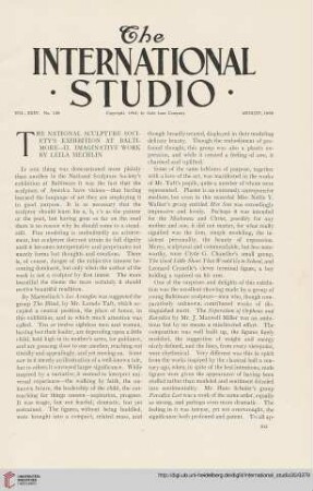 The international Studio (August, 1908)