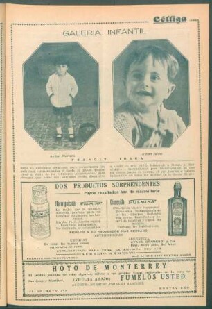 Galería infantil : [Dos retratos de] Aníbal Mariano [y] Rubén Jaime Francis Insúa