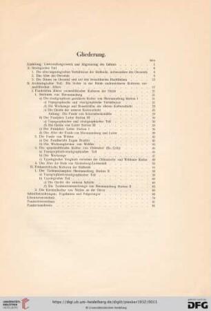 Gliederung