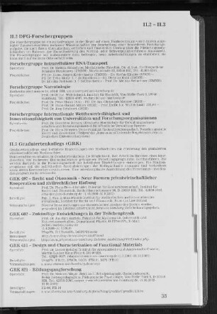 II.3 Graduiertenkollegs (GRK)