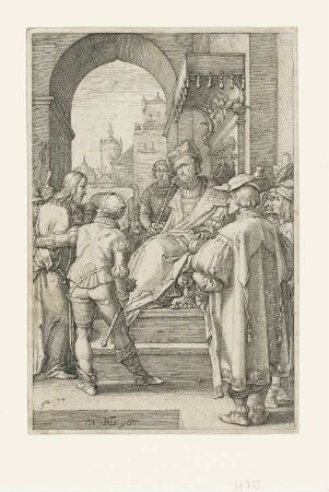 Christus vor Pilatus, Blatt 5 der Folge "Passion Christi"