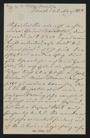 Brief an Elisabeth Gurlitt : 03.03.1858