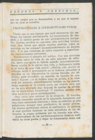 Profesionales e intelectuales puros