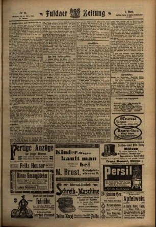 Zweite Ausgabe vom Mittwoch, den 30. März 1910.