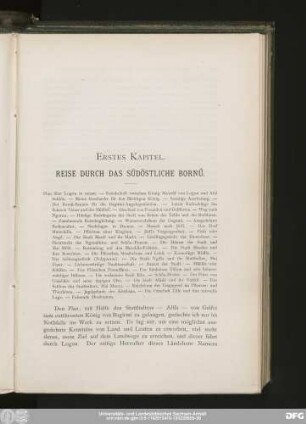 Erstes Kapitel. Reise Durch Das Südöstliche Bornû.