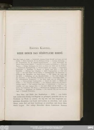 Erstes Kapitel. Reise Durch Das Südöstliche Bornû.