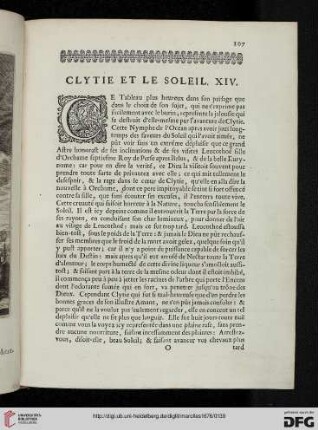 XIV: Clytie et le Soleil