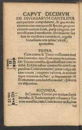 Caput Decimum De Diversarum Cantilenarum partium compositione ...