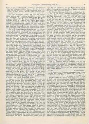 70-71 [Rezension] Klostermann, Erich, Das Lukasevangelium. Erklärt. 2., völlig neubearb. Aufl
