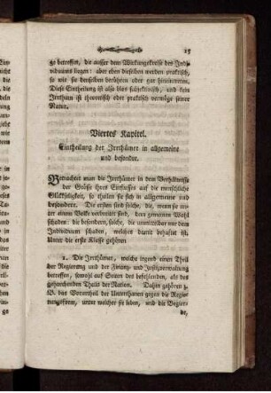 Viertes Kapitel. Eintheilung der Irrthümer in allgemeine und besondre.