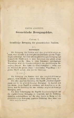 Lehrbuch der höheren Mechanik von August Ritter, 1