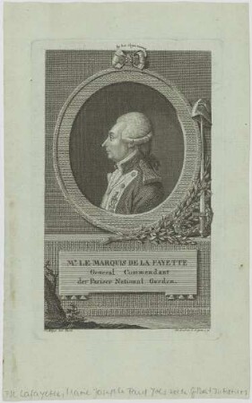 Bildnis des Marquis de La Fayette