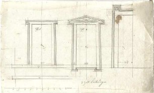 Speeth, Peter; Bauteile und Ornamente - Türstöcke (Ansichten, Teilansicht)