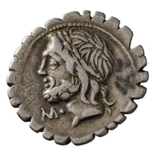 Münze, Denar (serratus), 106 v. Chr.